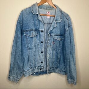 Vintage Denim Jacket Jean Sasson Size Large